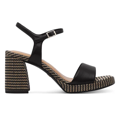 Tamaris szandál/black co 098 fekete  211416_A