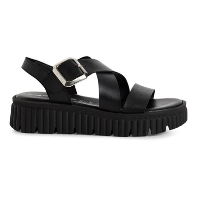 Tamaris szandál/black 001   fekete  211448_A