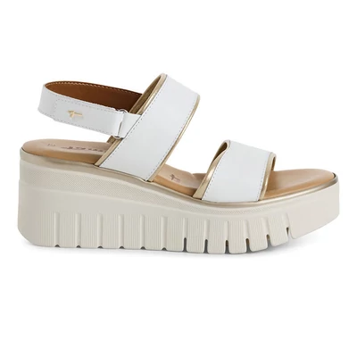 Tamaris szandál/white-l.gold 132  fehér  211452_A