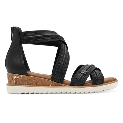Tamaris kérges szandál/ black m012 fekete  211457_A