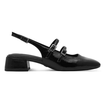 Tamaris sling/black pat 018  fekete  211465_A