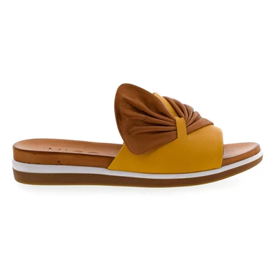 Mago női bőr papucs camel  211941_A