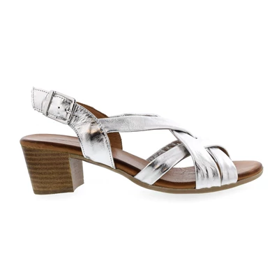 Donna Style női bőr szandál ezüst  212108_A