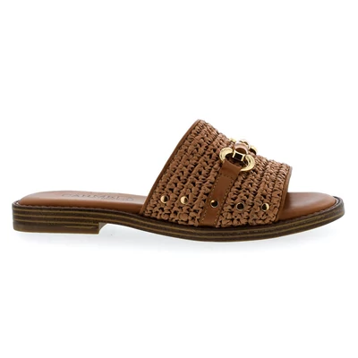 Carmela női bőr papucs camel  212411_A