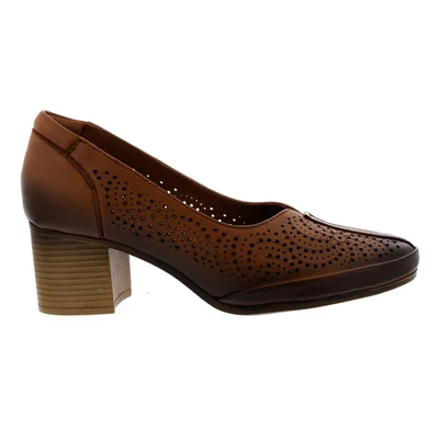 Venus női lyukacsos pumps barna  212936_A