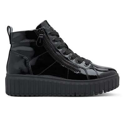 Jana bokacipő/black pat 018 fekete  213484_A