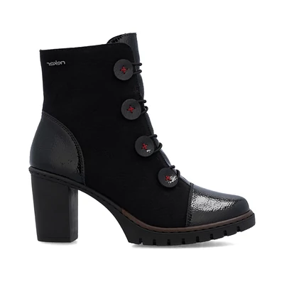 Rieker bokacsizma/schwarz  fekete  213722_A