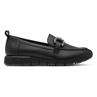 Tamaris félcipő/black lea 003  fekete  214013_A