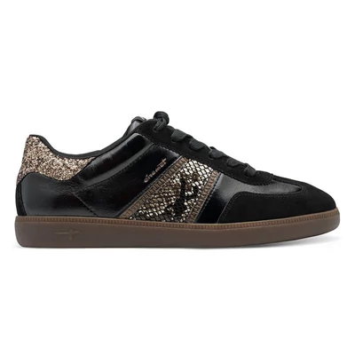 Tamaris sportcipő/blk.snake 091  fekete  214027_A