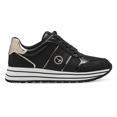 Tamaris sportcipő/black-gold 048  fekete  214068_A
