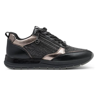 Tamaris sportcipő/black glam043  fekete  214082_A Tamaris sportcipő/black glam043  fekete  214082_A