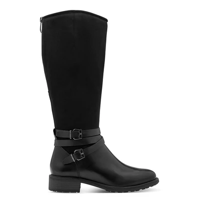 Tamaris csizma/black 001  fekete  214145_A