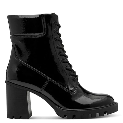 Tamaris bokacipő/black pat018   fekete  214233_A