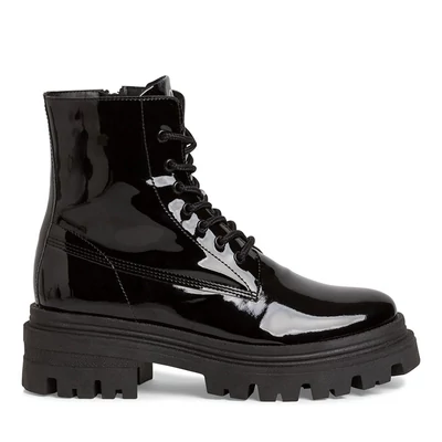 Tamaris bakancs/black pat 018   fekete  214252_A