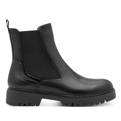 Tamaris bokacsizma/black lea 003  fekete  214348_A