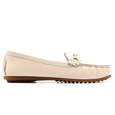 Sebastiano bőr mokaszin/ crema light beige  218167_A