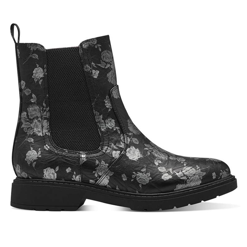 Jana bokacsizma/blk-flower005
