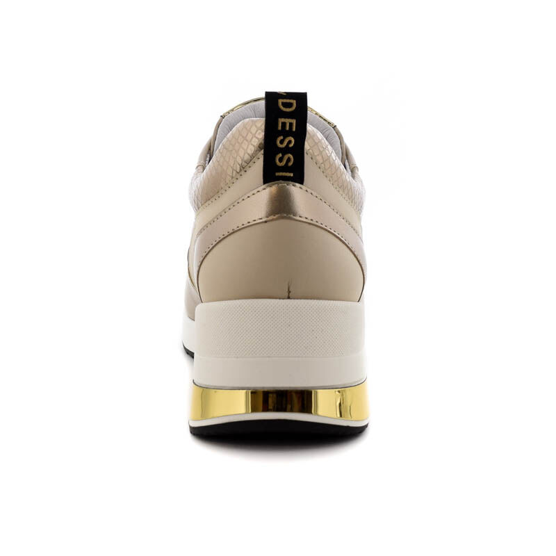 Lux sneaker/ KOL T-04 bézs-arany188352_D.jpg