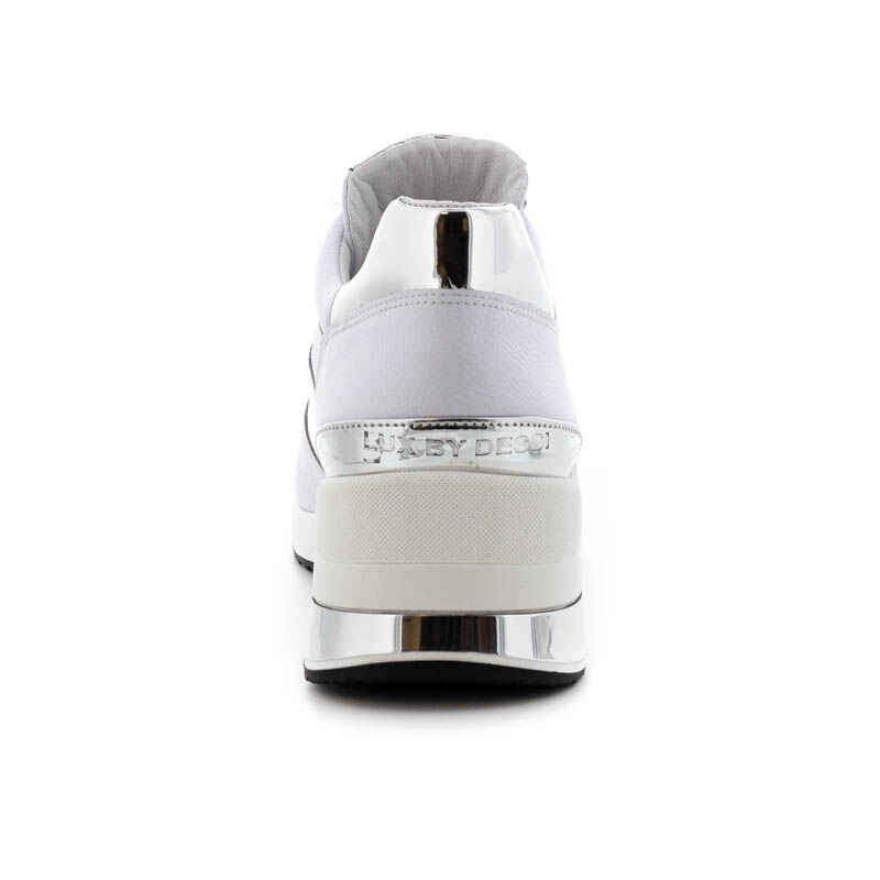 Lux sneaker/ KOL LD-13 fehér ezüst188356_D.jpg